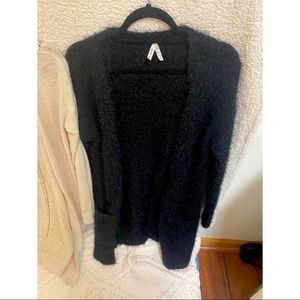 Black Sherpa Cardigan